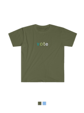 Load image into Gallery viewer, Vote Multicolored Embroidered tee